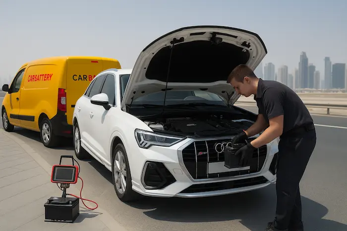 Audi dashboard and interior view
