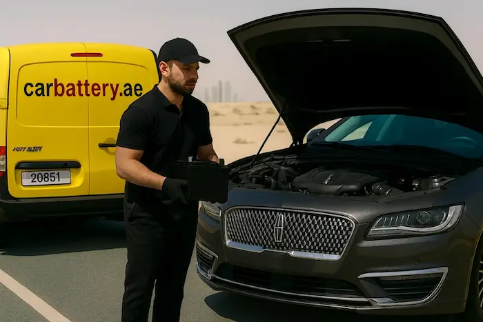 Lincoln car battery ensuring reliable engine performance