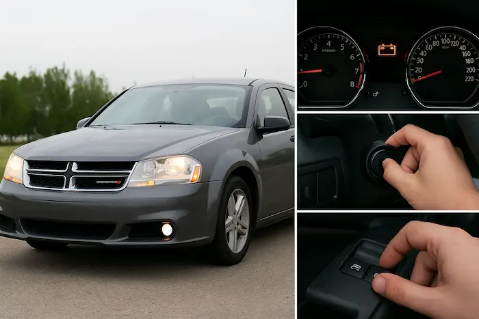 Common warning signals of a failing car battery.