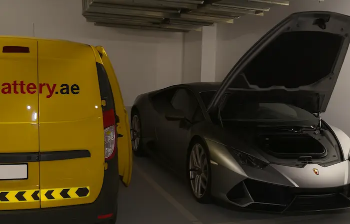 Lamborghini car showcasing advanced electrical and performance systems