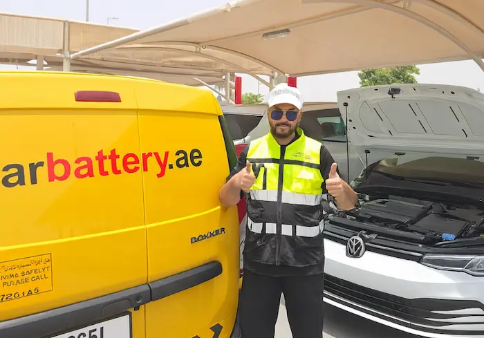 Mobile Volkswagen battery replacement service in Dubai.